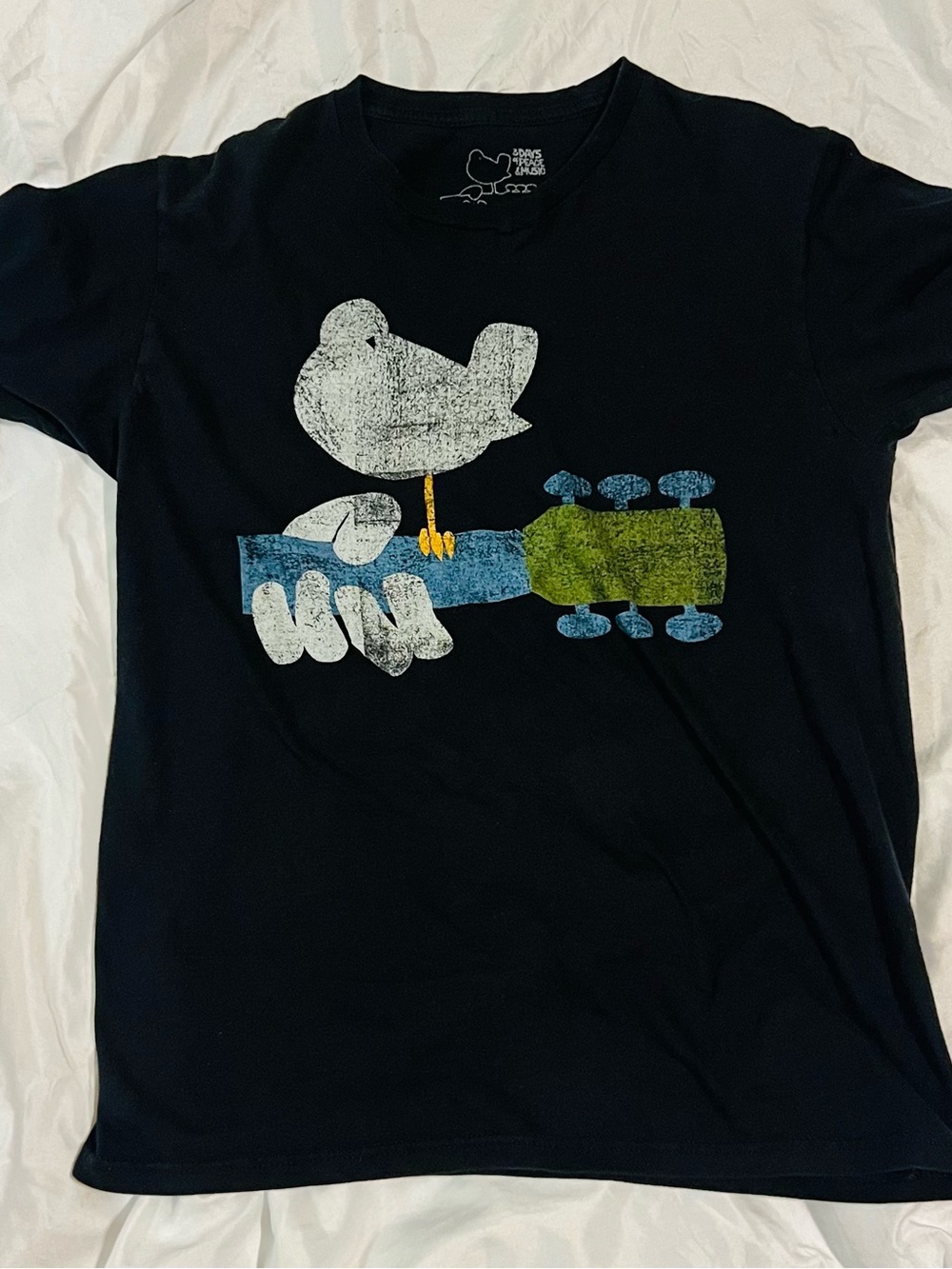 90’s Woodstock Tour Graphic Tee with White Print Men’s Size S